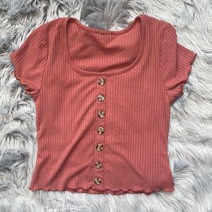 Dark pink top